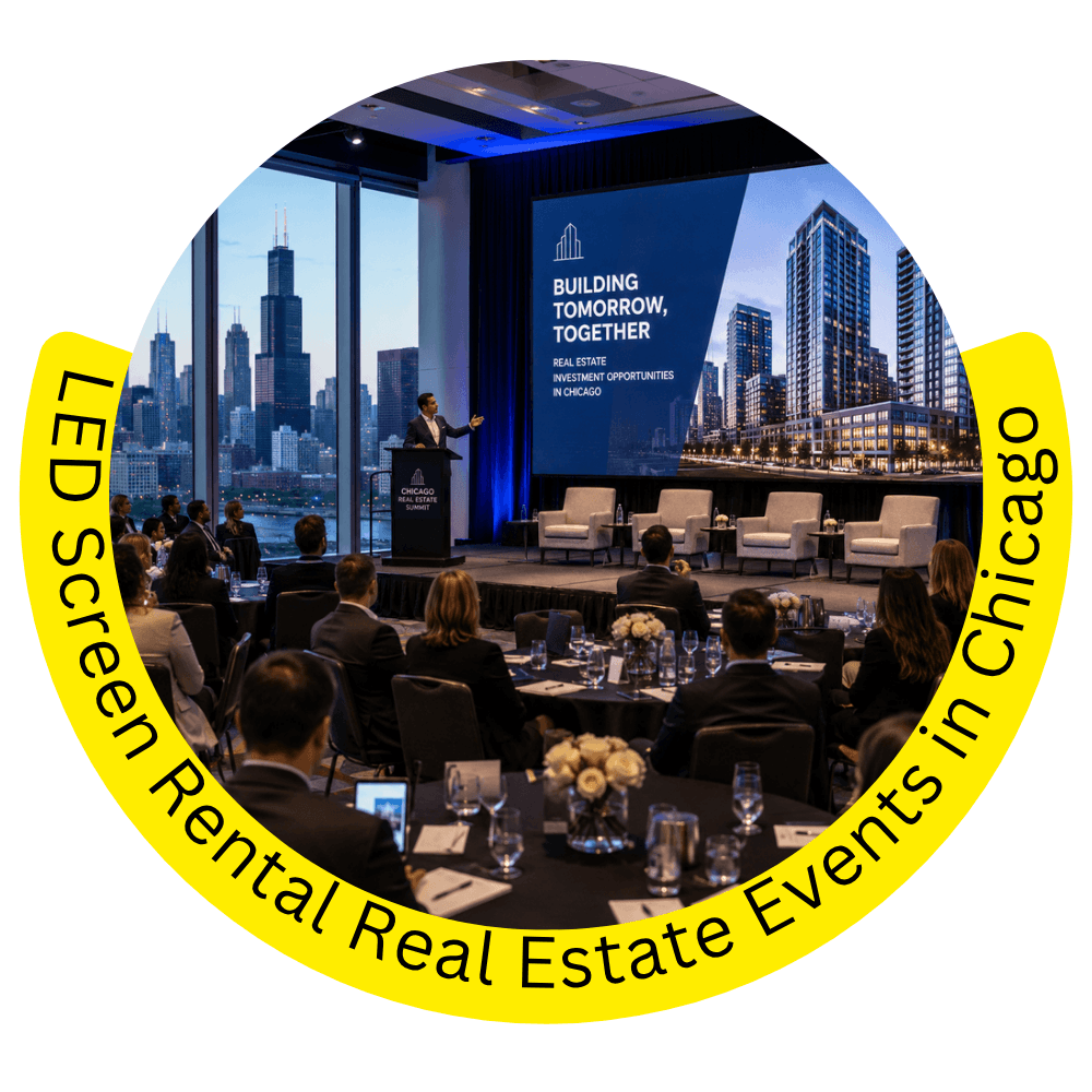 LED Screen Rental Real Estate Events in Chicago