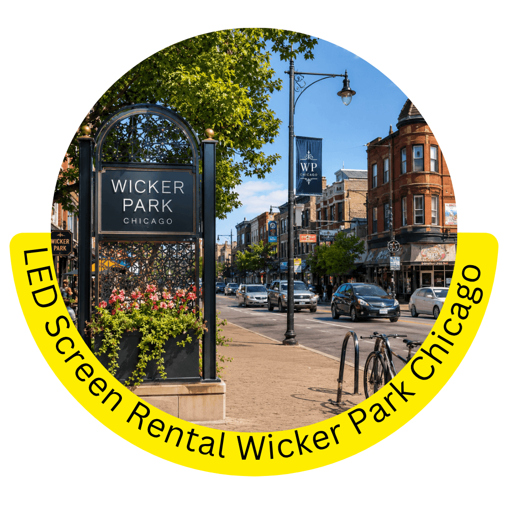 LED Screen Rental Wicker Park Chicago